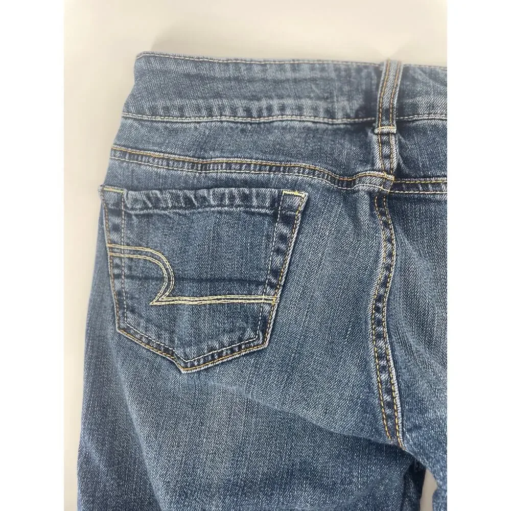 American Eagle Jeans Favorite Boyfriend SIZE 10 (30x28) Stretch Flare